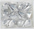 12Ct Acrylic Diamond Christmas Ornament Set Silver