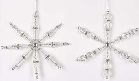 4.5"H Bead Snowflake