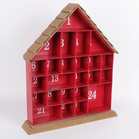 16.75*2.75*19.75 Inch Christmas Advant Calendar House Décor