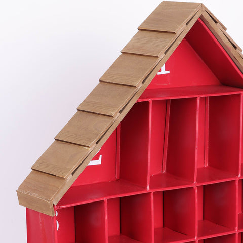 16.75*2.75*19.75 Inch Christmas Advant Calendar House Décor