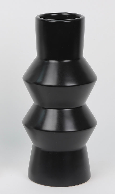 Ceramic Vase Decor 4.25"L X4.25"W X9.5"H