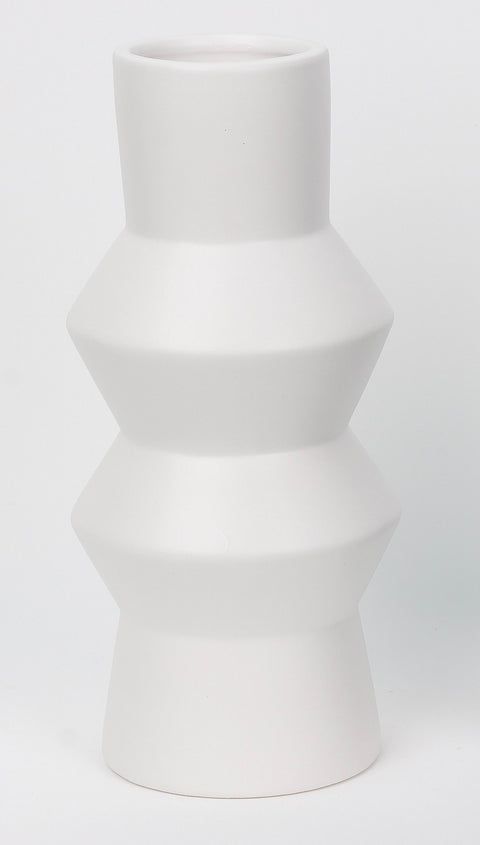 Ceramic Vase Decor 4.25"L X4.25"W X9.5"H