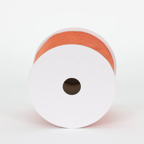 CHRISTMAS 2.5IN X 5YDS ORANGE VELVET RIBBON