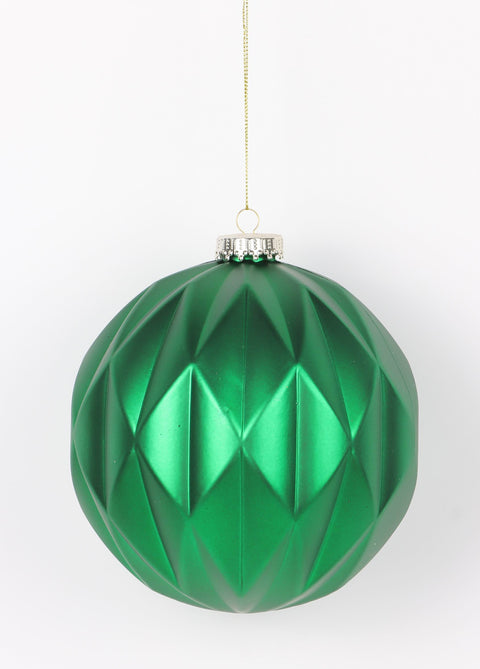 5.91"H Shatterproof Ball Ornament Green