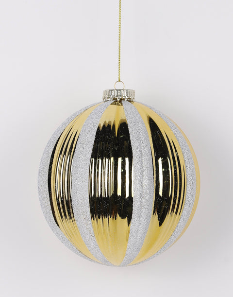 Lot de 2 boules incassables 5,91 po H_Or/Argent