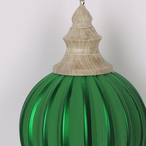 Christmas 4X6 Inch Green Ornament