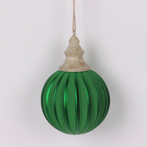 Christmas 4X6 Inch Green Ornament