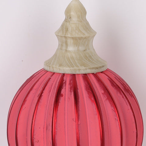 Christmas 4X6 Inch Pink Ornament
