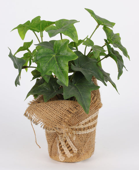 Faux Ivy Plant : Add a Natural Touch to Your Home Decor with this 9.5x9.5x10" Greenery Piece