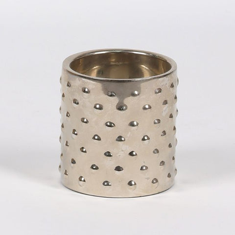 Christmas 3.25"H Metal Candle Holder
