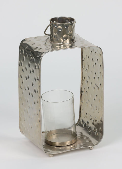 6.5"X5"X12.25"Metal Candle Holder Décor
