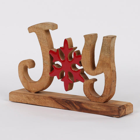 7"H Christmas Joy Table Décor