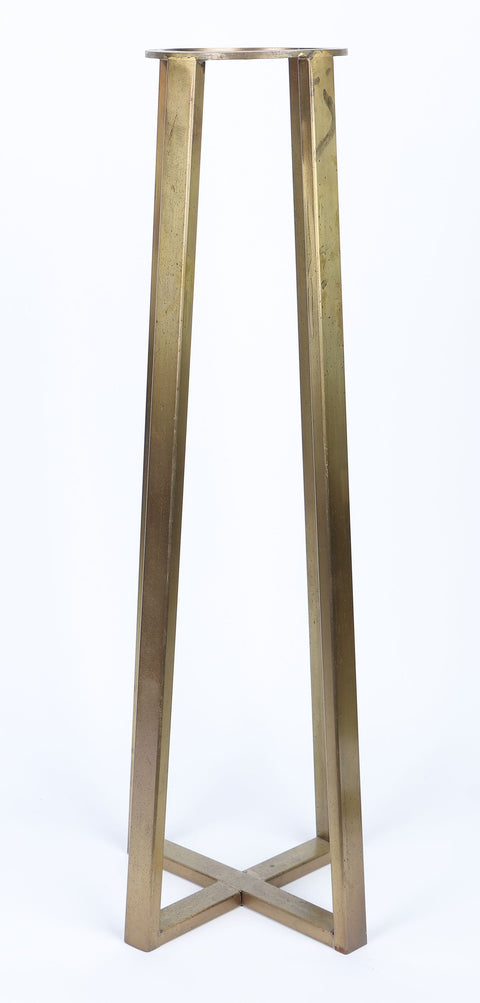 POT DE FLEUR ROND 14x7.75x26 pouces AVEC SUPPORT EN MÉTAL