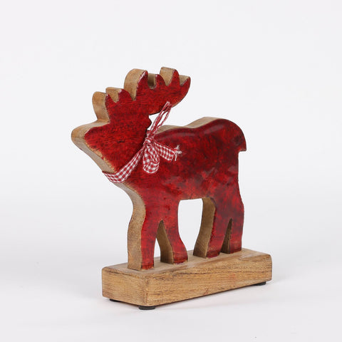 8.5"H Christmas Moose Décor