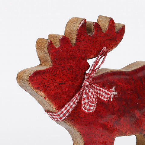 8.5"H Christmas Moose Décor