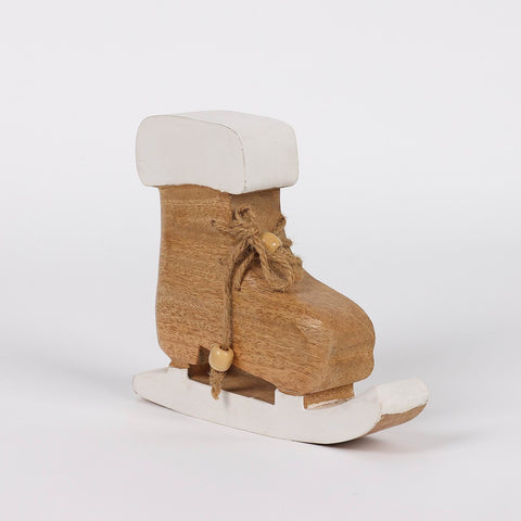 6"H Christmas Skiing Boot Décor