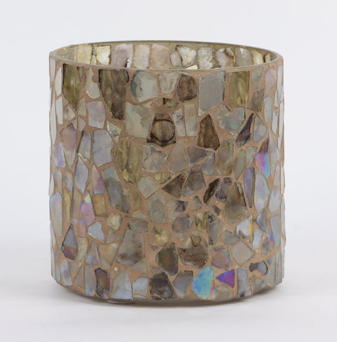 5.125''X4.75'' Mosaic Cylinder Container Décor