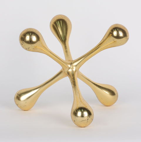 8.75''X8.75"X9''Golden Table Décor