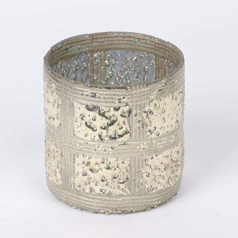 Antique Etched Votive 3"