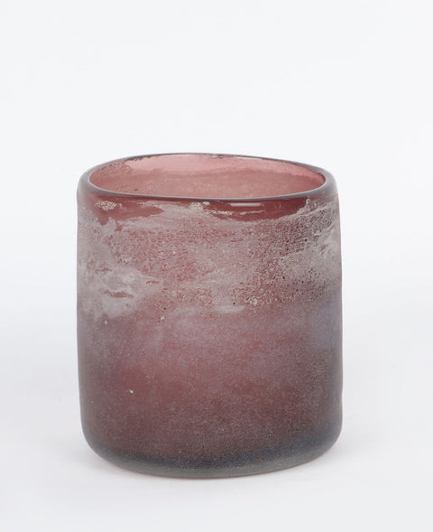 Purple Cylinder Container Décor 3.5"L x3.5"H