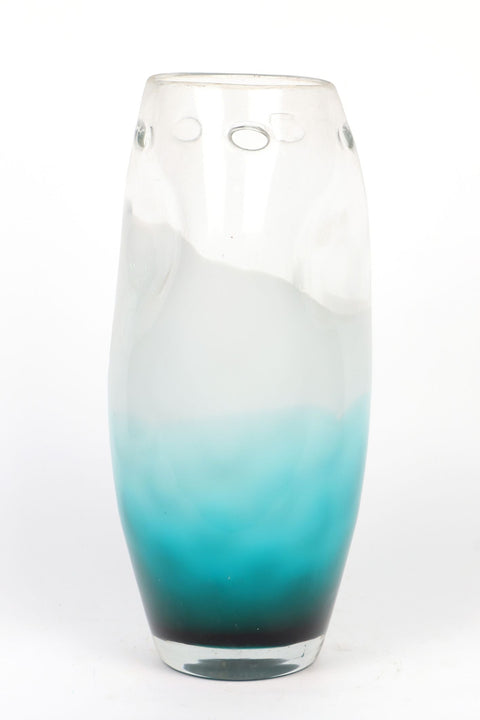 DÉCOR DE TASSE EN VERRE 6''X14''BLEU-BLANC