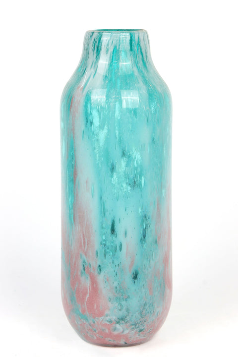 Ocean Style Glass Vase décor 4.5"L x13"H