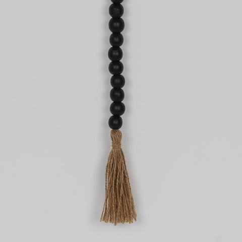 28.0*0.5‘’Black Beaded With . Beads And Tassels