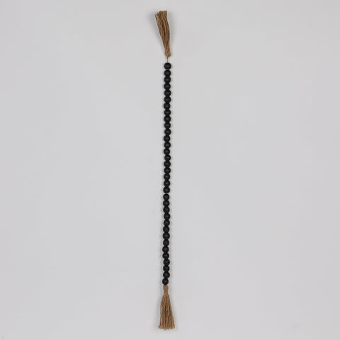 28.0*0.5‘’Black Beaded With . Beads And Tassels