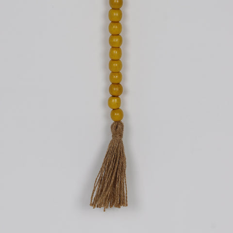 28.0*0.5‘’Yellow Beaded With . Beads And Tassels