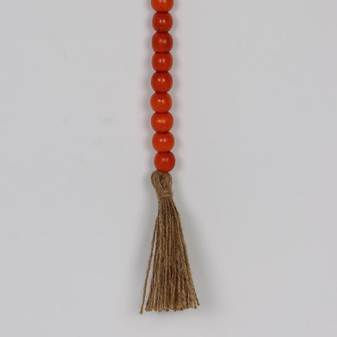 28.0*0.5‘’Red Beaded With . Beads And Tassels