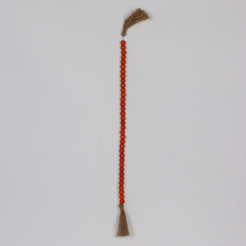 28.0*0.5‘’Red Beaded With . Beads And Tassels