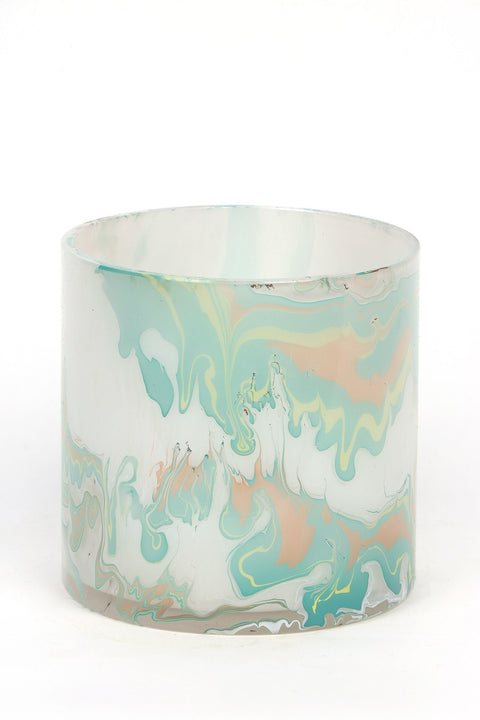 Glass Cup décor 4.625"L x4.75"H
