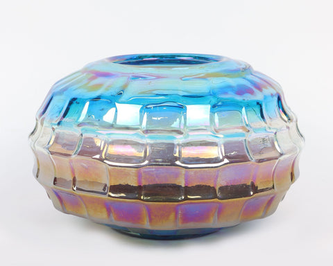 9.5''X5.75'' Petrol Glass Container Décor