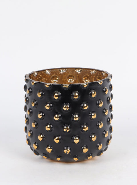 Glass Cup décor 4.125"L x3.875"H