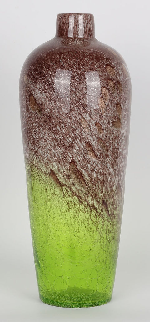 6''x16'' Décor de vase brun/vert