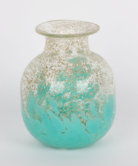 Glass Vase Decoration 4.5"W x4.5"L x6"H