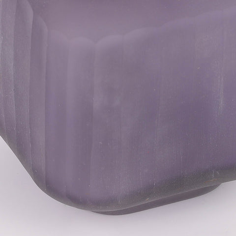 4.5*5'' Matte Purple Glass Vase