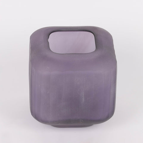 4.5*5'' Matte Purple Glass Vase