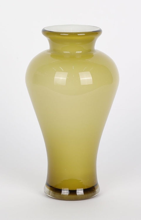 Glossy Glass Vase décor 4"W x4"L x7.5"H