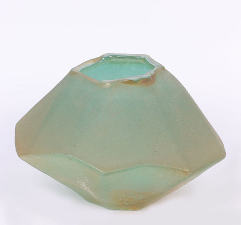 9''x8.5''x5.5'' Green vase