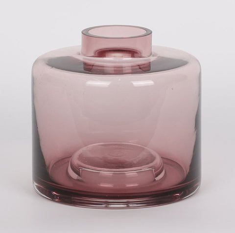 Glass Bottle Vase décor 4.625"L x4.375"H