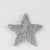 5.5 X 1.625 X 5.5"H Silver Tinsel Star Ornament