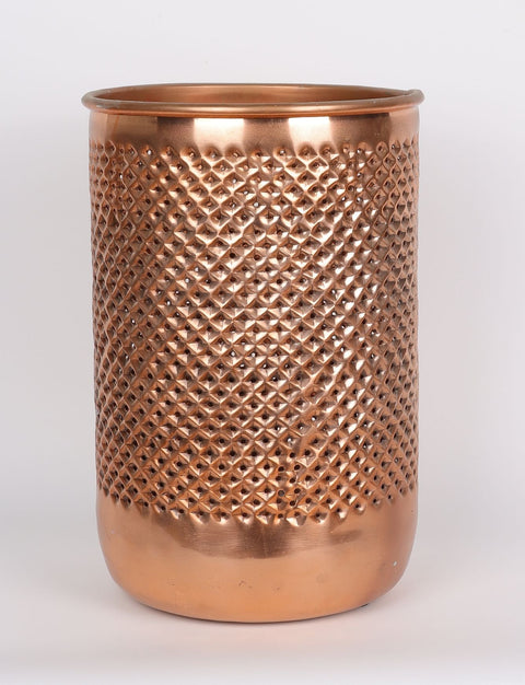8''x12.25'' Brass trash can
