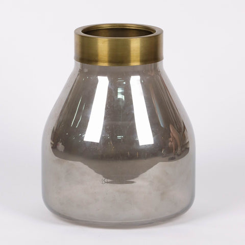Christmas 12In Glass Vase