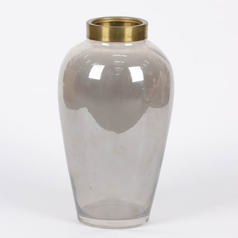 Christmas 12.5In Glass Vase