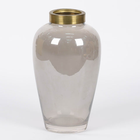 Christmas 10.75In Glass Vase