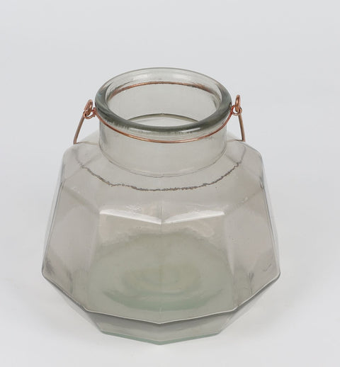 DÉCOR VASE EN VERRE 7*6.5 PO