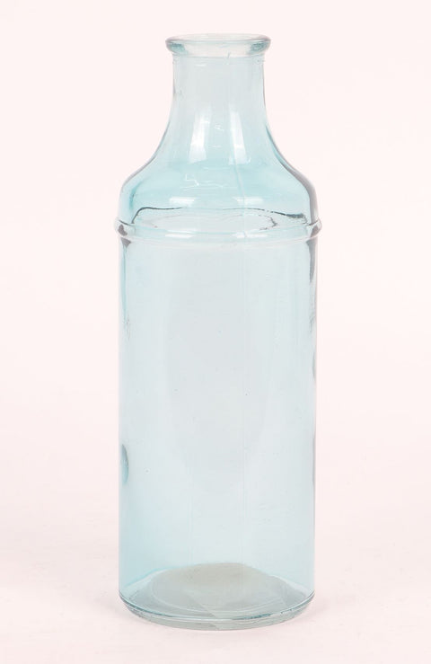 Ocean Glass Bottle Pot décor 2.5" L X7.375" H