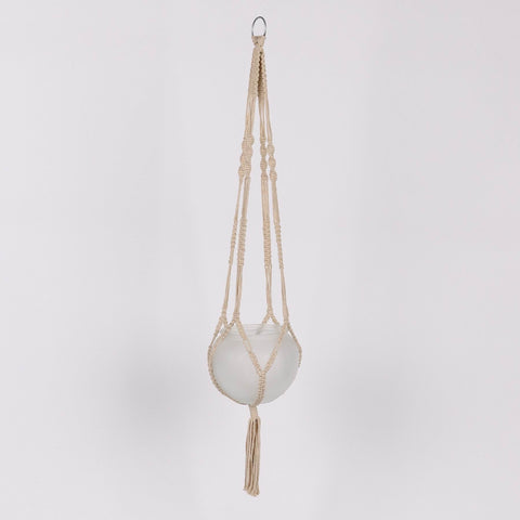 Christmas 31In Glass Pot Hanging Decor