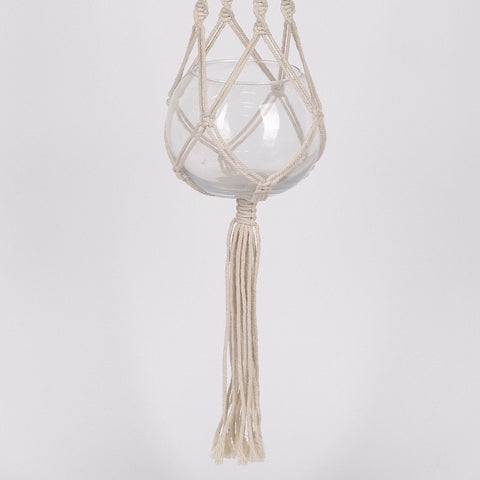 30In Glass Pot Hanging Decor